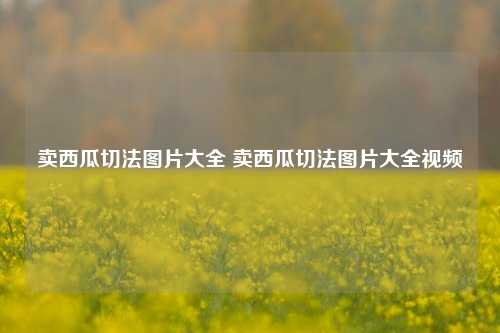 卖西瓜切法图片大全 卖西瓜切法图片大全视频